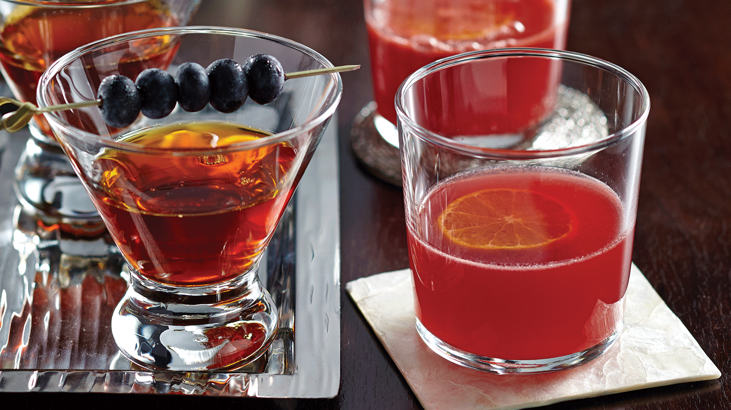 Pomegranate-Clementine Negroni