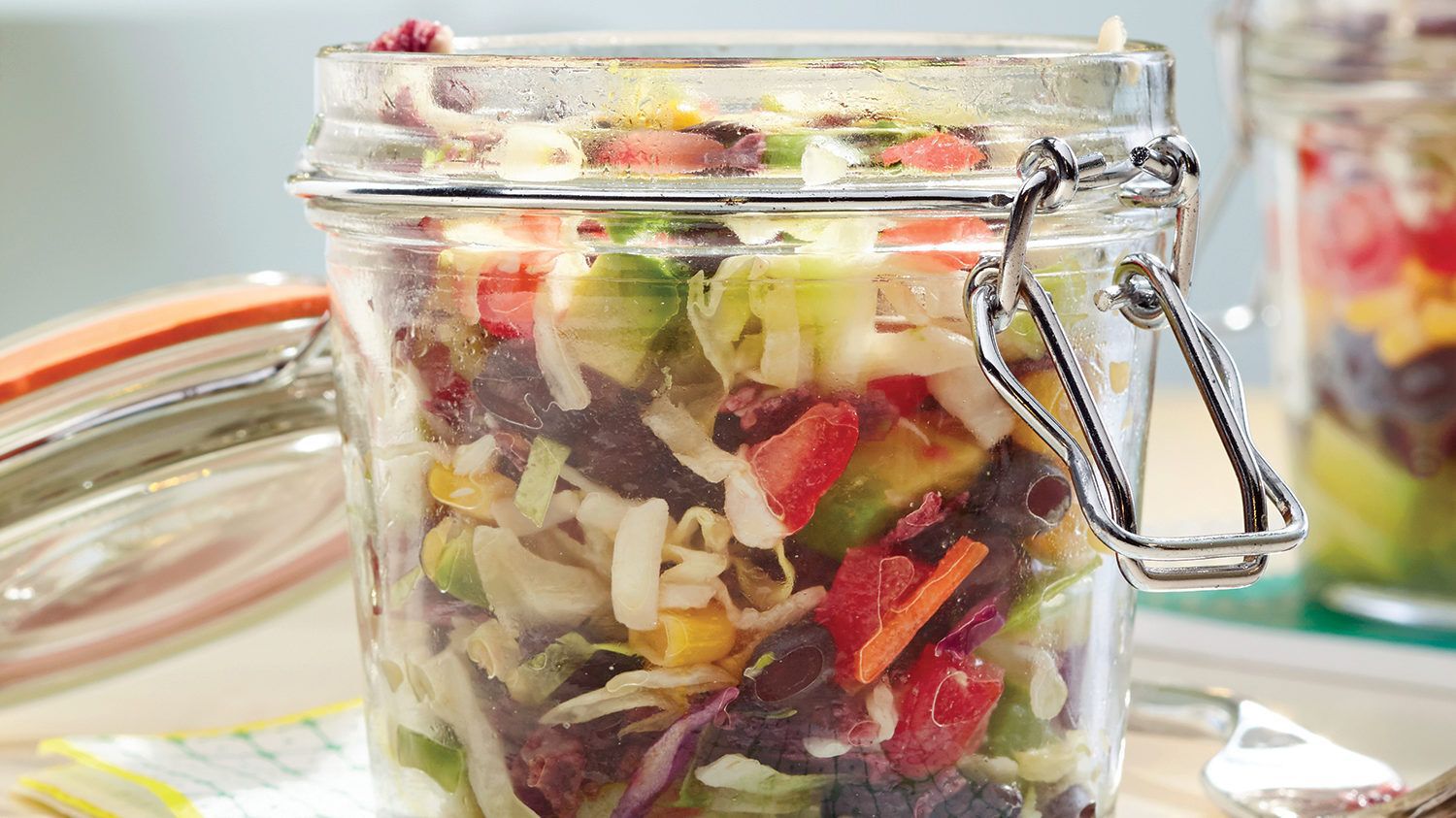 Mason Jar Nacho Salad