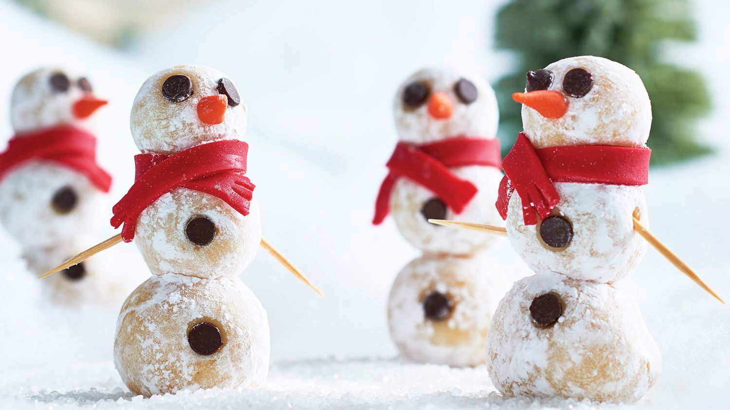 Marzipan Snowmen