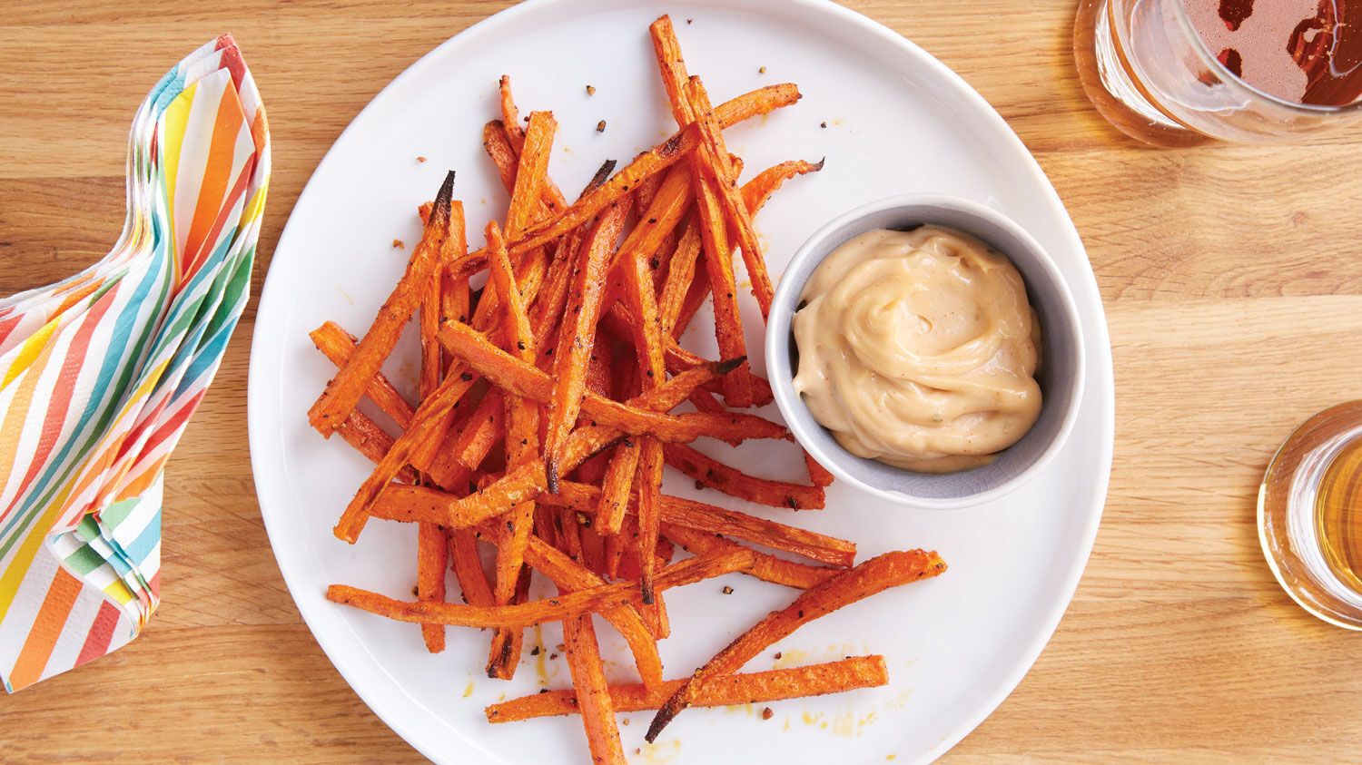 Roasted Spicy Carrot Fries