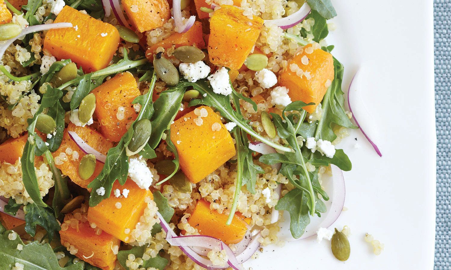 Pumpkin, Arugula & Quinoa Salad