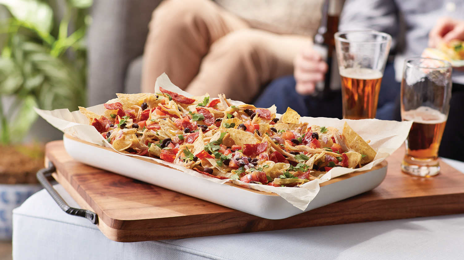 Smoked Gouda, Chicken & Chorizo Nachos